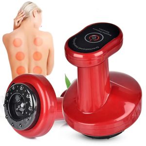 Massageador de costas elétrico cupping aparelho de terapia de massagem ventosa a vácuo 2 engrenagens gua sha dispositivo de raspagem terapia meridiana queima de gordura 231122