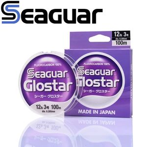 브레이드 라인 SEAGUAR GLOSTAR 오리지널 낚시줄 4LB-70LB 100% FLUOROCARBON 낚시줄 100M60M 50주년 기념 한정품 230421