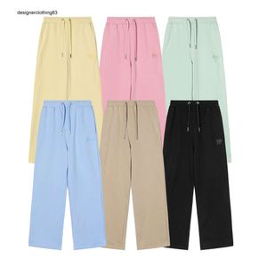 Mens pants Sweatpants Loose paris style classic Love Embroidery cotton short Candy color