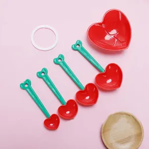 Measuring Tools Storage DIY Heart Shape Multi-functional Baking Supplies Cups Egg White Separator Spoon Kitchen Gadgets