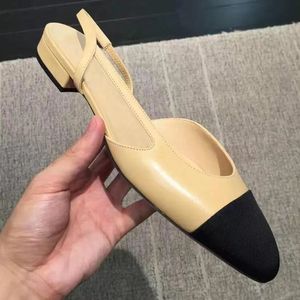 Tasarımcı Kadın Ayakkabı Buzağı Podyum Pompalar Yüksek Topuklu Düz Sandalet Spor Ayakkabıları Orijinal Deri Açık Resmi Tıknaz Yavru Kedi Topuk Slingbacks Bayanlar Elbise Ayakkabı 35-41