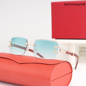 Designer Sonnenbrille Neue Mode bietet ein einzigartiges rahmenloses Design mit beliebten Farblinsen UV400 Schutzzyklusfahrerbrille