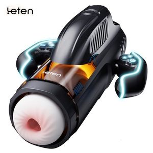 Masturbators Leten THRUSTING-PRO High Speed Thrusting Male Masturbator Machine Automatic Sucking Heating Vagina Masturbation Sex Toys For Men 231121