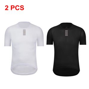 Roupa íntima térmica feminina rsantce 2023 camada de base de ciclismo manga curta camisa esportiva de corrida camisa de bicicleta 231122