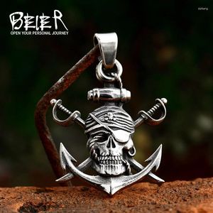 Pendanthalsband Beier 2023 Creative Design Rostfritt stål Pirat Ankare Halsband för män Viking Movie Jewelry Wholesale