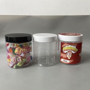 Kunststoffbehälter 4 Unzen 250 ml Jar Box Cases Wachshalter Container Verpackung Lebensmittelqualität Wachs Werkzeuge Aufbewahrung für Silikonpfeifen Süßigkeiten Aufbewahrung