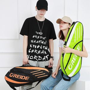 Tennispåsar Waterproof Badminton Bag Enkel axel ryggsäck racket stor kapacitet 745x9x28cm 231121