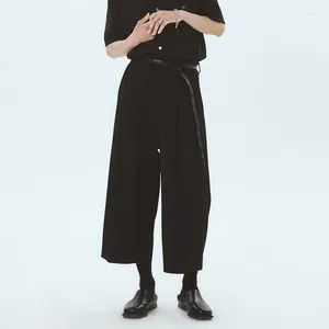 Herren Hosen Hosen Design Lässige Culottes mit weitem Bein Sommer Ultra-locker Cool Nine-Point