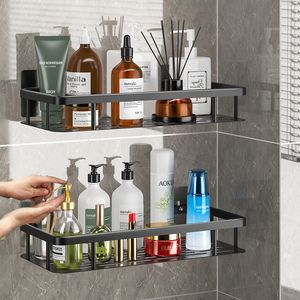 Bathroom Shelves No-drill Bathroom Shelves Corner Shelf Shower Storage Rack Holder Toilet Organizer Bathroom Accessories 230422