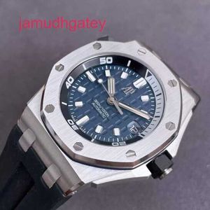 AP Swiss Luxury Watch Royal Oak Offshore Series 15720st Precision Steel Blue Plate Back Transparent Men's Mode, Leisure, Business, Sports, Mechanical Diving Watch