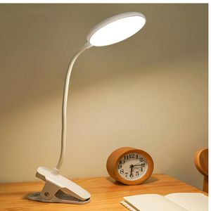 Table Lamps Clip Lamp Bendable USB Touch Switch Eye Protection 3 Modes 1200mah 18650 Battery Learning DimmableTable