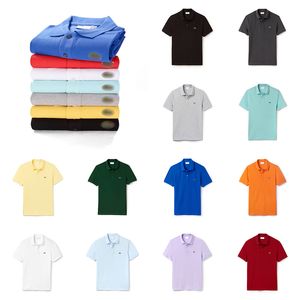 2023 Erkek Yüksek kaliteli iş eğlence Polos Tasarımcısı Timsah Lacos Polo Mans Polos Homme Yaz Gömlek Nakış Tshirts High Street Trend Giriş Top Tees