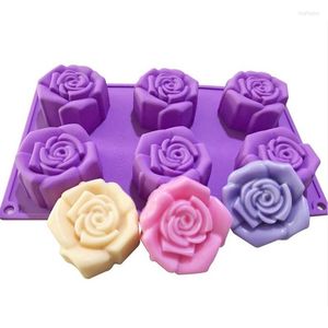 Bakningsformar rosor formad fondant silikongummi för mastiska konfektyr Tillbehör Chokladkakor Dekorationsverktyg