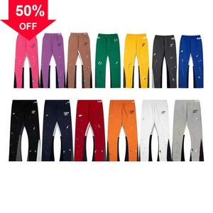 Pantaloni da uomo Gallerie da uomo Pantaloni sportivi Dept Maculato Lettera Stampa Uomo Donna Coppia Pantaloni larghi casual dritti versatili