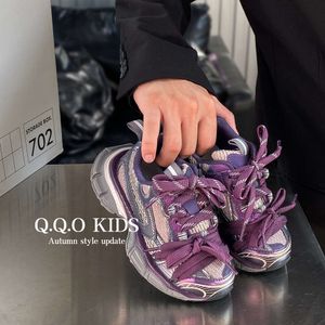 Сетчатые кроссовки Triple s Track 3xl Изношенная обувь Кроссовки Balencaiiga Paris 3xl Shoe Повышенная семейная мужская женская обувь с дышащим эффектом 7PV3L