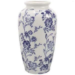 Wazony chiński w stylu ceramiczny niebiesko -biały porcelanowy wazon aranżacja kwiatowa domowa