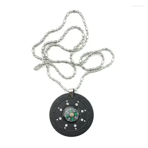 Naszyjniki wisiorek Camaz Energy german kulki ceramiczne biżuteria Naszyjnik z łańcuchem stali nierdzewnej dla mężczyzn i kobiet