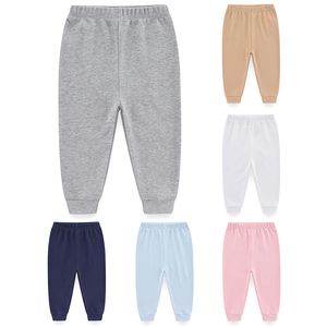 Trousers 1 Piece Unisex Solid Color born Baby Girl Pant 024M Cotton Baby Boy Pant Autumn Pajama Trousers Summer Legging 230421