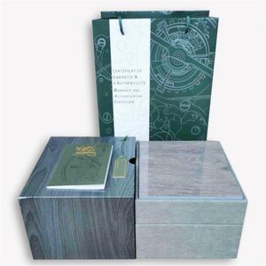 Supere qualidade Top Luxury Watch Boxes Square for Watches Box Whit Livrelet Cartão e papéis em inglês Bolsa preta vem com presente B281i