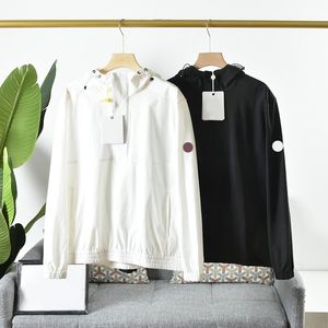 Yaz kentsel moda sıradan erkek kapüşonlu kapüşonlu marka tasarımcısı erkekler sweatshirt kolu nakış logo hoodies boyutu S-XL