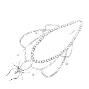 Pendant Necklaces Accessories Women Spider Choker Necklace European American Mrs Masquerade Iron Trendy Goth