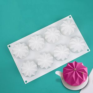 Pişirme Kalıplar Elmas Muffin Silikon Dişli Kalıp Diy Cupcake Kurabiyeler Fondan Pişirme Tavası Yapışmaz Puding Buharda Pasta Aracı Pasta Çörek Kalıp 230421