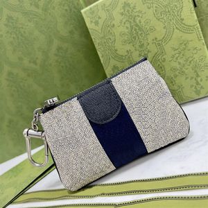 Kvinnor av högsta kvalitet män Ophidia Key Case Wallet Designer Card Holder Calf Leather Mini Purse Handväska med Box267o
