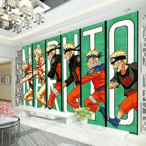 Naruto Wallpaper Japanese anime 3D wall Mural Kid's Boys Bedroom TV Background Custom Cartoon Wallpaper Livingroom Large wall2519
