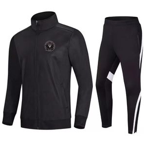 Inter Miami CF Herren-Trainingsanzüge, Fußballbekleidung, Uniform, Fußballjacke, Sportbekleidung, schnell trocknend, Sporttraining, Laufen, Basketball, W2677