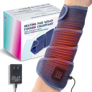 Benmassagers Electric Heat Pad Massager Belt för armbåge Wrist Foot Ankle Heat Therapy Massage Bandage Support Brace Wristband Wrap 231121