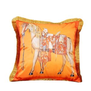 New Luxury Pillow Retro Style Living Room Sofa Waist Pillow Home European Style Bed Head Back Pillow Cushion Cover