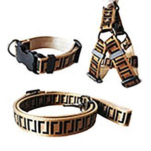 Leashes Dog Collar Set Designer Dog Leash Seat Belts Pet Collar and Pets Chain med för små medelstora stora hundar Cat2802