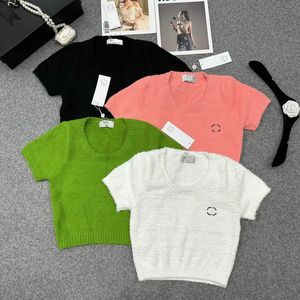 Designer-Damenweste, T-Shirt-Pullover, Damenwesten, Pullover, Frühling, Herbst, lockerer Pullover mit Buchstaben-Rundhalsausschnitt, Strickwesten, ärmellose Weste, Oberteil, Weste, Damenoberteile