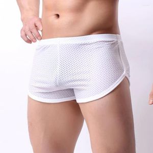 Mutande da uomo boxer traspiranti pantaloncini da corsa pantaloncini spiaggia casa biancheria intima sport fitness comfort mutandine bikini mutandine