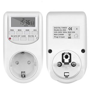 Timers EU Plug Switch Energy Saving Digital Kitchen Outlet Week Hour Programmable Timing Socket 230422