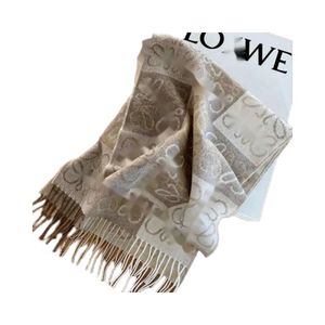 Loewees Sciarpa Designer Moda Lusso Alta qualità Rowe Scialle Jacquard Autunno e inverno Moda Temperamento Caldo Nappa Sciarpa di cashmere