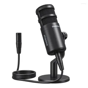 Microfones Maono Dynamic XLR PC Microfone All Metall Gaming Broadcast Gravação Streaming Funciona para interface de áudio Mixer de placa de som PD100