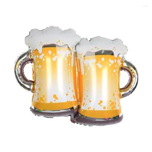 Party Decoration Large Double Beer Glass Balloon Bar Birthday Atmosphere Holiday Celebration Balloons