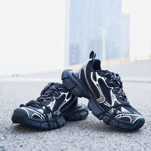 Сетчатые кроссовки Triple s Track 3xl Изношенная обувь Кроссовки Balencaiiga Paris 3xl Shoe Повышенная семейная мужская женская обувь с дышащим эффектом 9KJNL