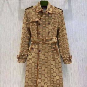 Trench da donna Classico bicolore Abiti firmati Blazer con lettere complete Nuovi top rilasciati primaverili