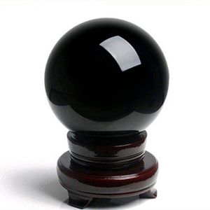 Natural Obsidian Crystal Ball Quartz Arts Ornament Home Desktop Decoration Mineral Healing Gemstone Reiki Energy Stone Tlffc