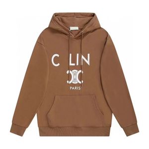 브랜드 셀 디자이너 Cel Hoodie Mens 스웨터 클래식 여성 스웨트 셔츠 인쇄 자수 캐주얼 느슨한 셀린 후드 스웨터 의류 7795