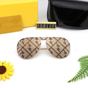 Designer Sunglasses Fashion Women Metal Large Frame Lens Sunglasses Womens Brand Glasses Luxury Printed Sunglasses Outdoor Casual Beach