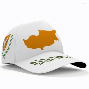 Ball Caps Cyprus Baseball Cap Бесплатное название номера команда логотип Cy Hall Cyp Country Греческая туристическая кипрская республика народ национальный флаг.