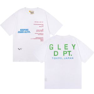 東京リミットエディションプリントグラフィックTシャツメンズTシャツデザイナーTシャツコットンカジュアルストリート短袖ギャラリーティーデプスブラックシャツ123