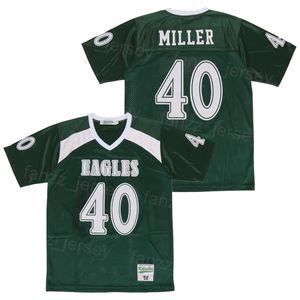 High School Valley Ranch Jersey Football 40 Von Miller MOIVE para fãs de esportes Team Brown Costing e Stitched Breathable Pure Cotton Hiphop College Hiphop