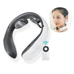 Massaging Neck Pillowws Electric Neck Massager 15 Intensity Sensing Smart Back Massage 4 Pulse Modes USB Rechargeable Cervical Physiotherapy Instrument 231121