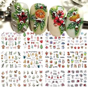 Klistermärken dekaler 12 vintergröna holly trädklistermärken som används för nagelfestival juldesign dricka pepparkakor älg dekoration handgjorda vattenreglage 231121