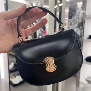 Lady celins Mini saddle underarm bag Womens mens besace triomphe designer bag Luxury tote handbag wallet valise clutch top handle with shoulder strap crossbody bags