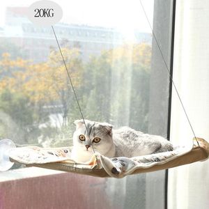 Camas de gato de rede fofa com 20 kg de animais pendurados para gatos confortáveis ​​acessórios macios de assento ensolarado